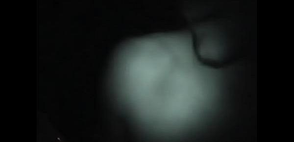  deep throating a big cock in the pool at night